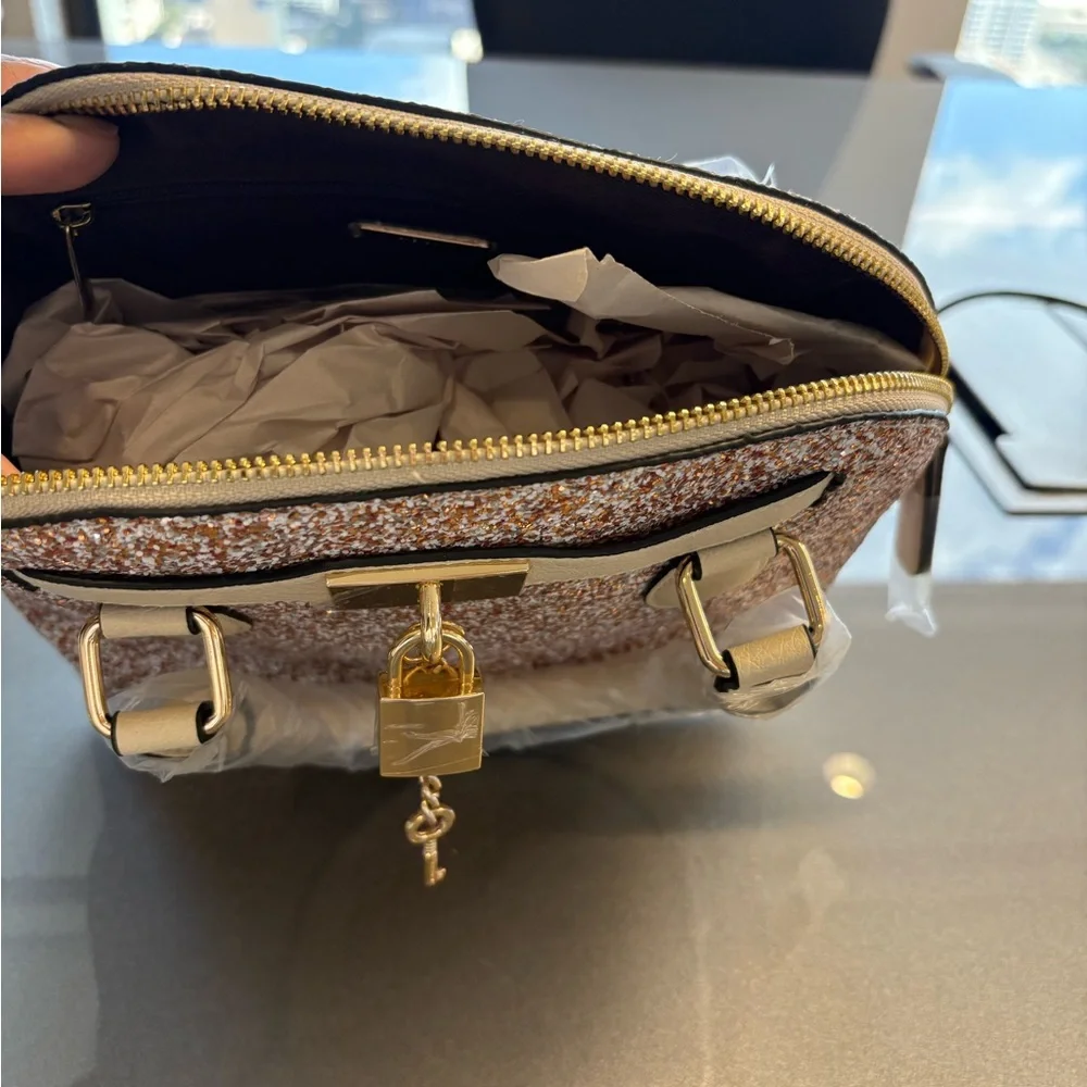 Aldo Sparkling Gold Satchel - Picture 3 of 4